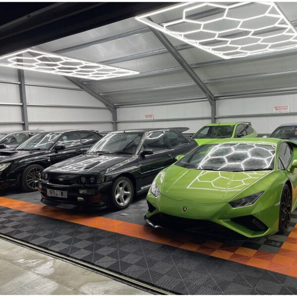 Hexagon ledlys 14Grid system med ramme - Bilde 3