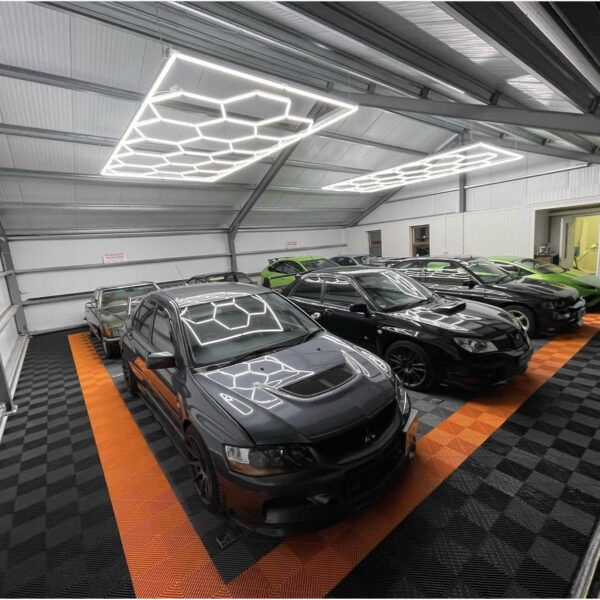 Hexagon ledlys 14Grid system med ramme - Bilde 4