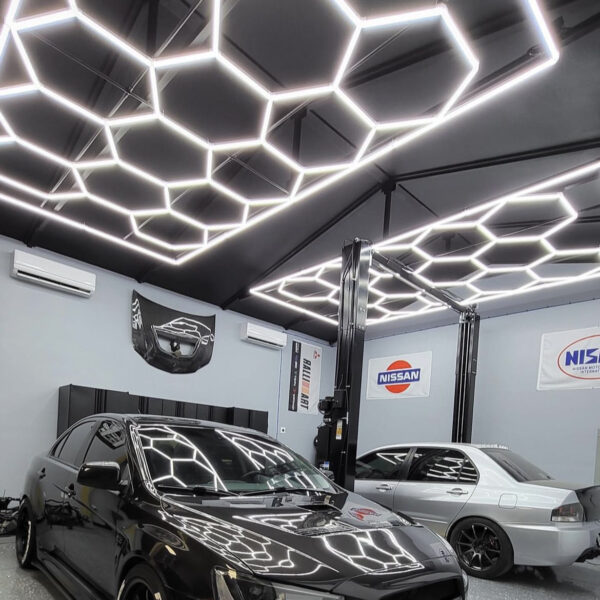 Hexagon ledlys 14Grid system med ramme - Bilde 7