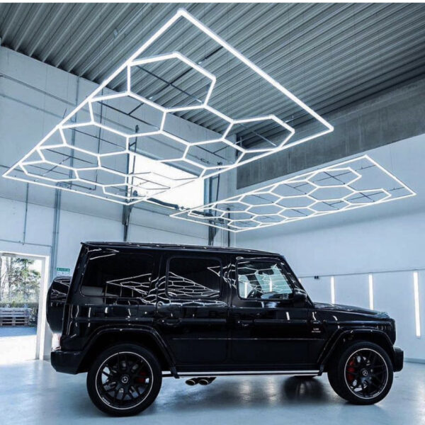 Hexagon ledlys 14Grid system med ramme - Bilde 6