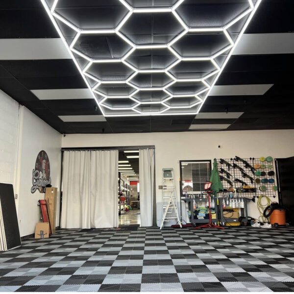 Hexagon ledlys 14Grid system med ramme - Bilde 5