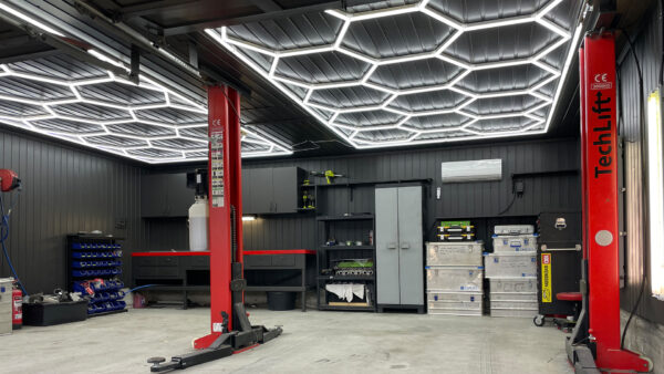 Hexagon ledlys 14Grid system med ramme - Bilde 8
